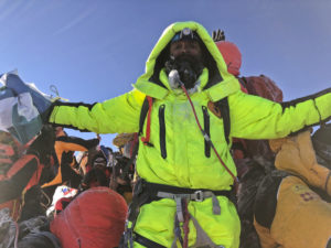 Kuntal Joisher on summit of Everest May 23, 2019 - Tibet